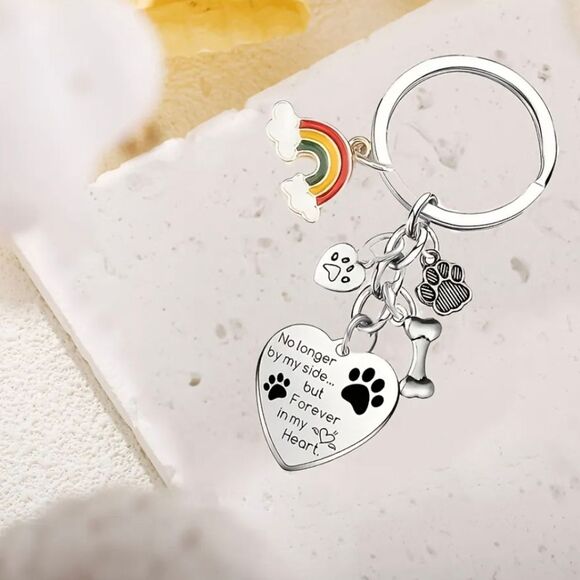 NEW! Pet Memorial Keychain, “I Loved You My Whole Life…” - Picture 3 of 4